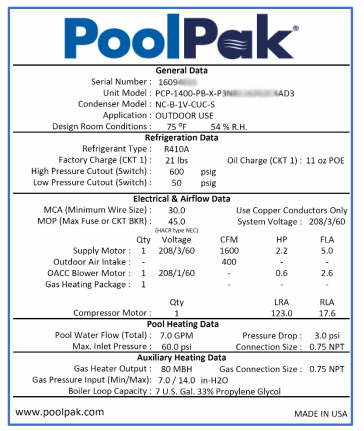 How to Locate your Serial Number – Dehumidified Air Services